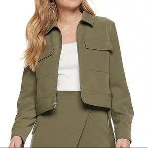Nine West Jacket Olive Green Utility Femtility Jacket